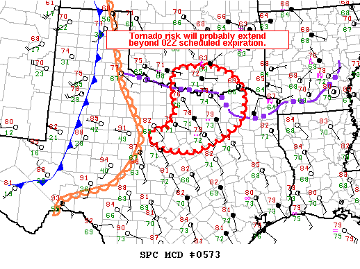 Mesoscale Discussion 573
