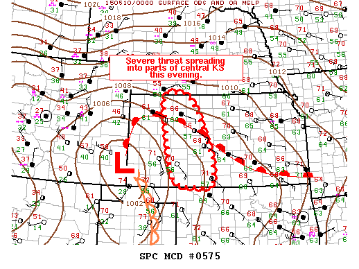 Mesoscale Discussion 575