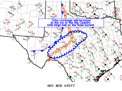 Mesoscale Discussion 577