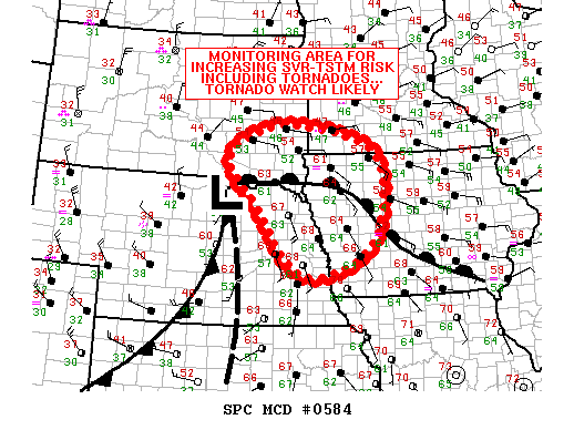 Mesoscale Discussion 584