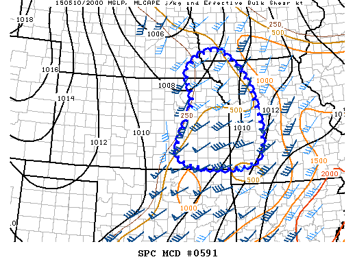 Mesoscale Discussion 591