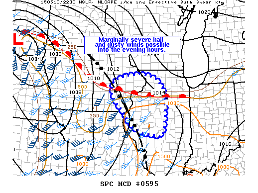 Mesoscale Discussion 595