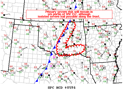 Mesoscale Discussion 596