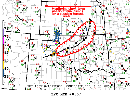 Mesoscale Discussion 657