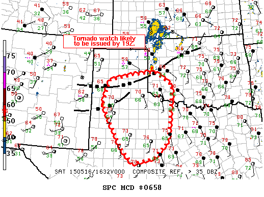 Mesoscale Discussion 658