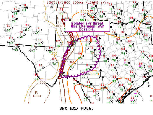 Mesoscale Discussion 663