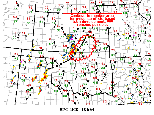 Mesoscale Discussion 664