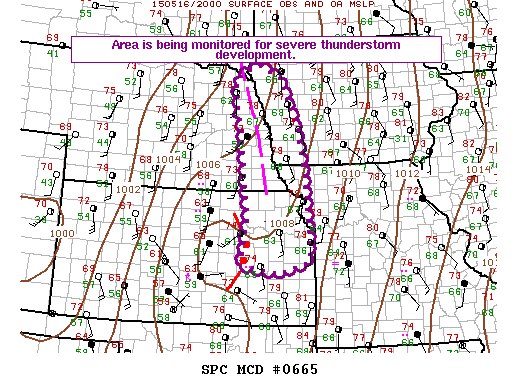 Mesoscale Discussion 665