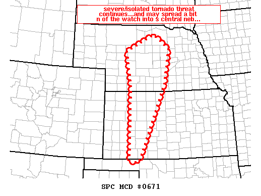 Mesoscale Discussion 671