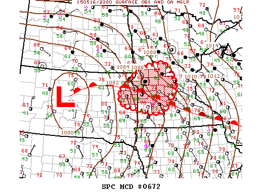 Mesoscale Discussion 672