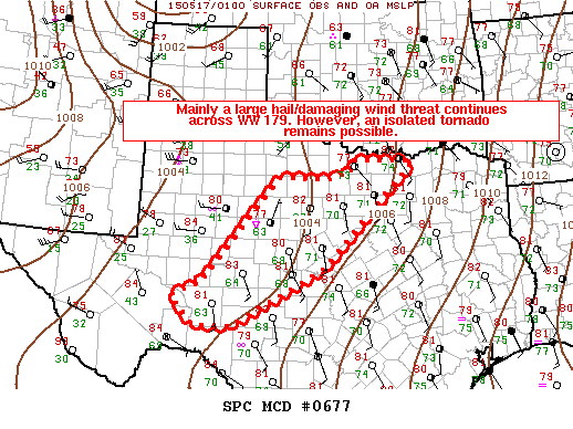 Mesoscale Discussion 677