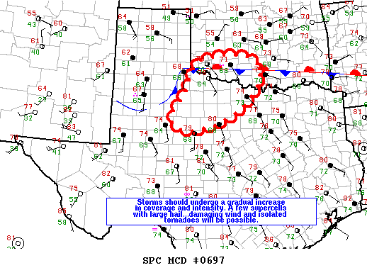 Mesoscale Discussion 697