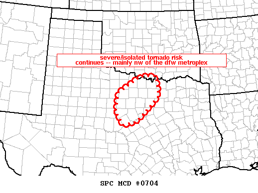 Mesoscale Discussion 704