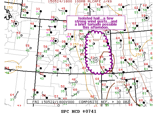 Mesoscale Discussion 741