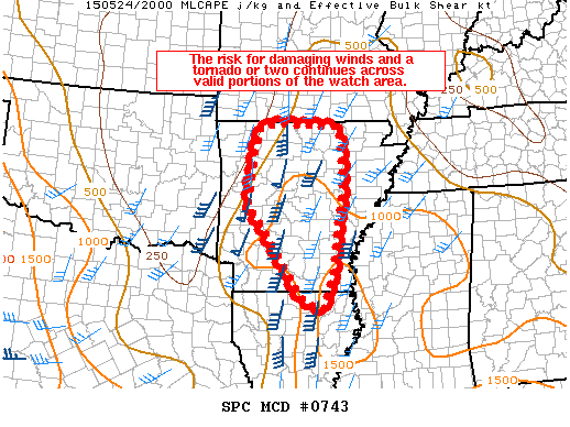 Mesoscale Discussion 743