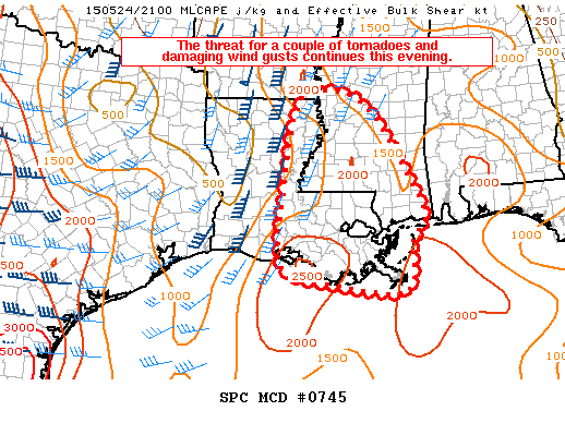 Mesoscale Discussion 745