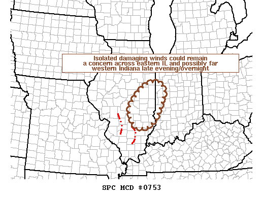 Mesoscale Discussion 753