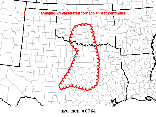 Mesoscale Discussion 764