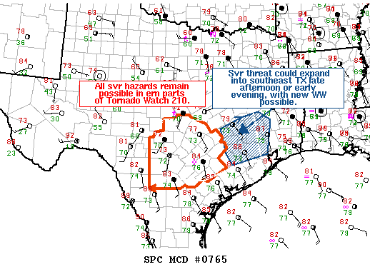 Mesoscale Discussion 765