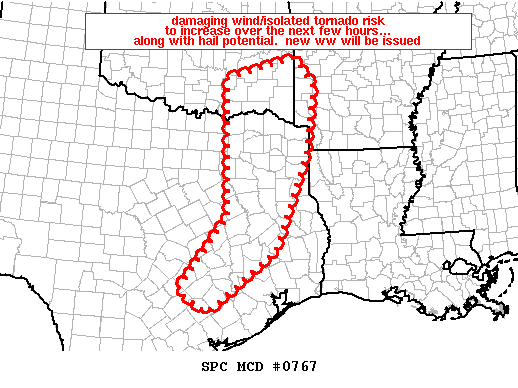 Mesoscale Discussion 767