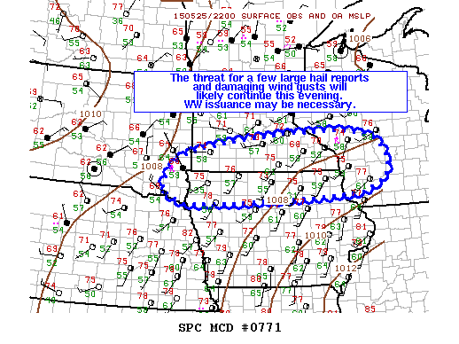 Mesoscale Discussion 771