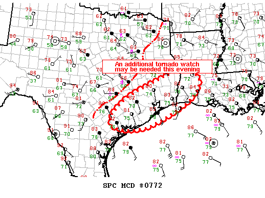 Mesoscale Discussion 772