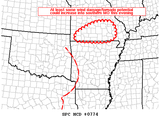 Mesoscale Discussion 774