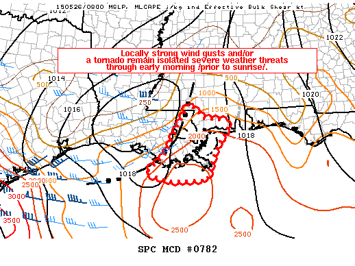 Mesoscale Discussion 782