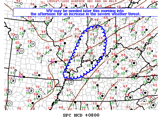 Mesoscale Discussion 800
