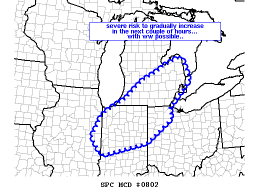 Mesoscale Discussion 802