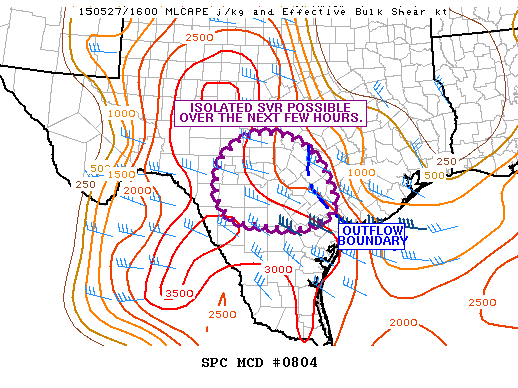 Mesoscale Discussion 804