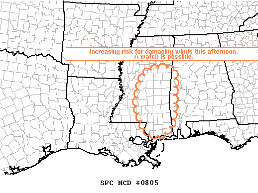 Mesoscale Discussion 805