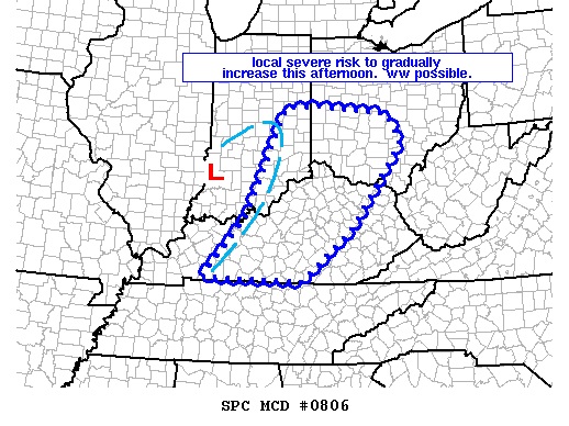Mesoscale Discussion 806