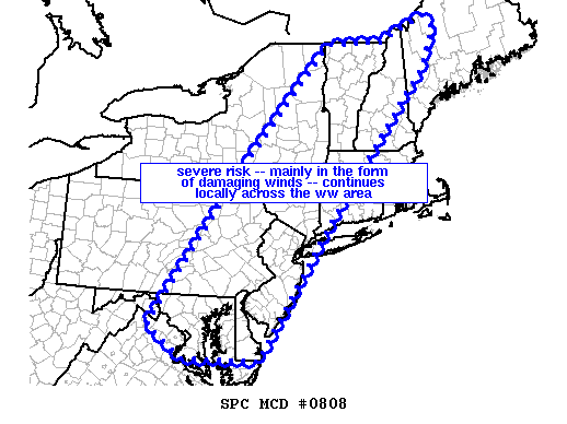 Mesoscale Discussion 808