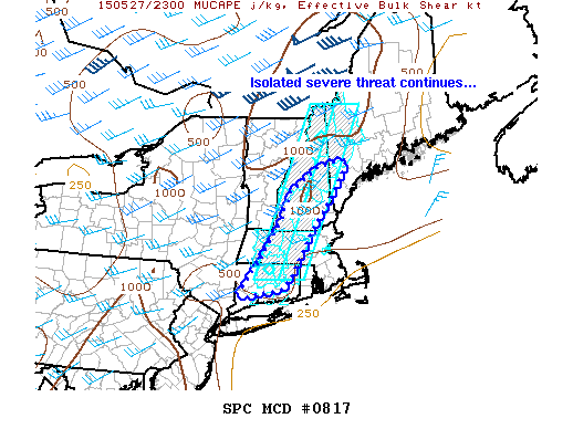 Mesoscale Discussion 817