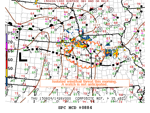 Mesoscale Discussion 884
