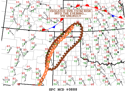 Mesoscale Discussion 888