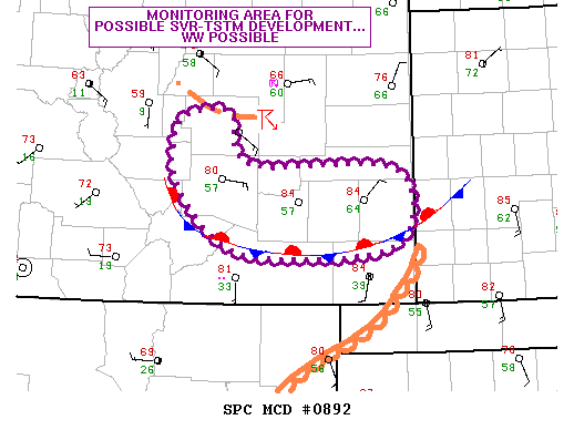 Mesoscale Discussion 892