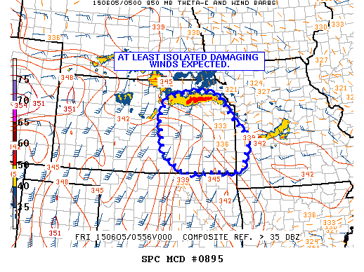 Mesoscale Discussion 895