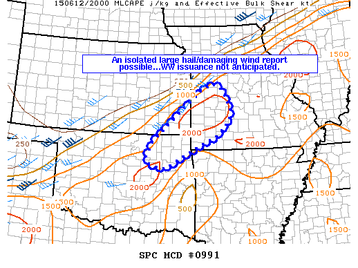 Mesoscale Discussion 991