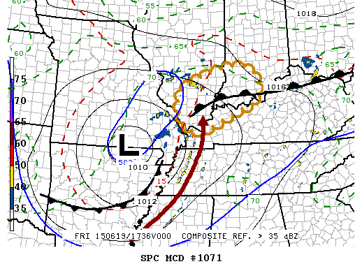 Mesoscale Discussion 1071