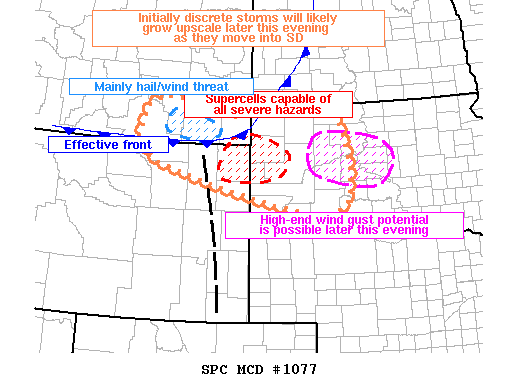 Mesoscale Discussion 1077