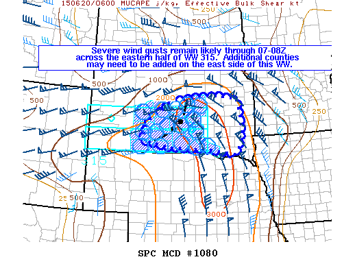 Mesoscale Discussion 1080