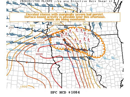Mesoscale Discussion 1084