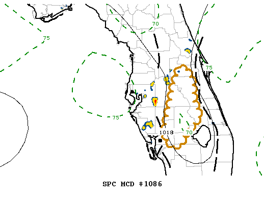 Mesoscale Discussion 1086