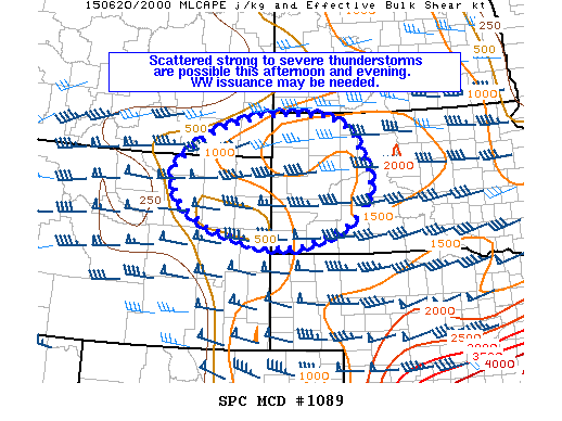 Mesoscale Discussion 1089