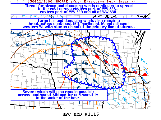 Mesoscale Discussion 1116