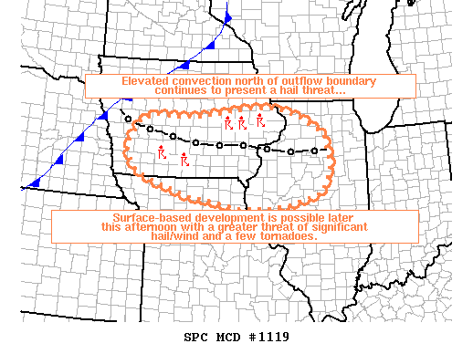 Mesoscale Discussion 1119