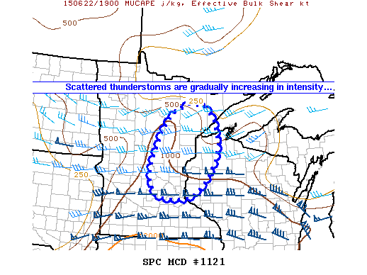 Mesoscale Discussion 1121