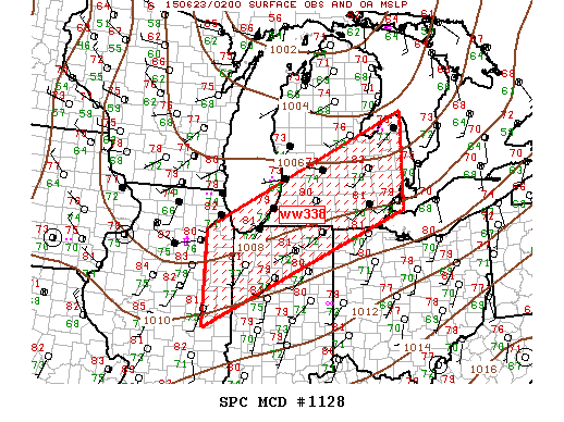 Mesoscale Discussion 1128